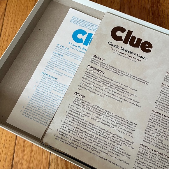 Vintage 90s Clue Parker Brothers Board Game - Picture 8 of 8